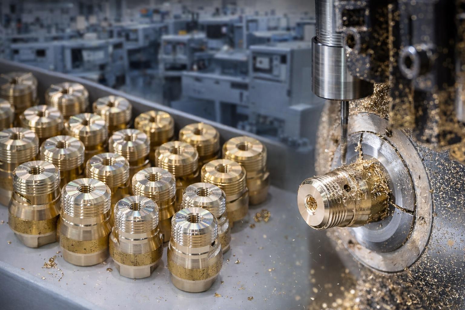 Large scale cnc production facility